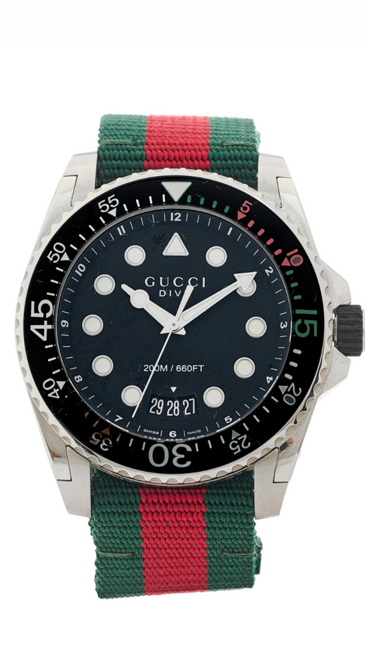 Taj  Nylon 45mm Dive Quartz Watch - Chic by Taj