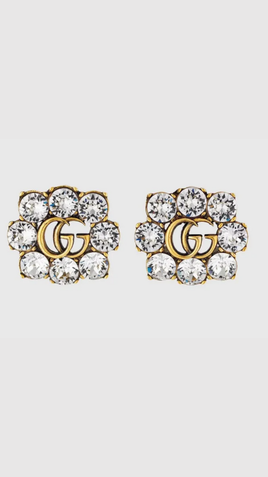 i Crystal Double G Earrings